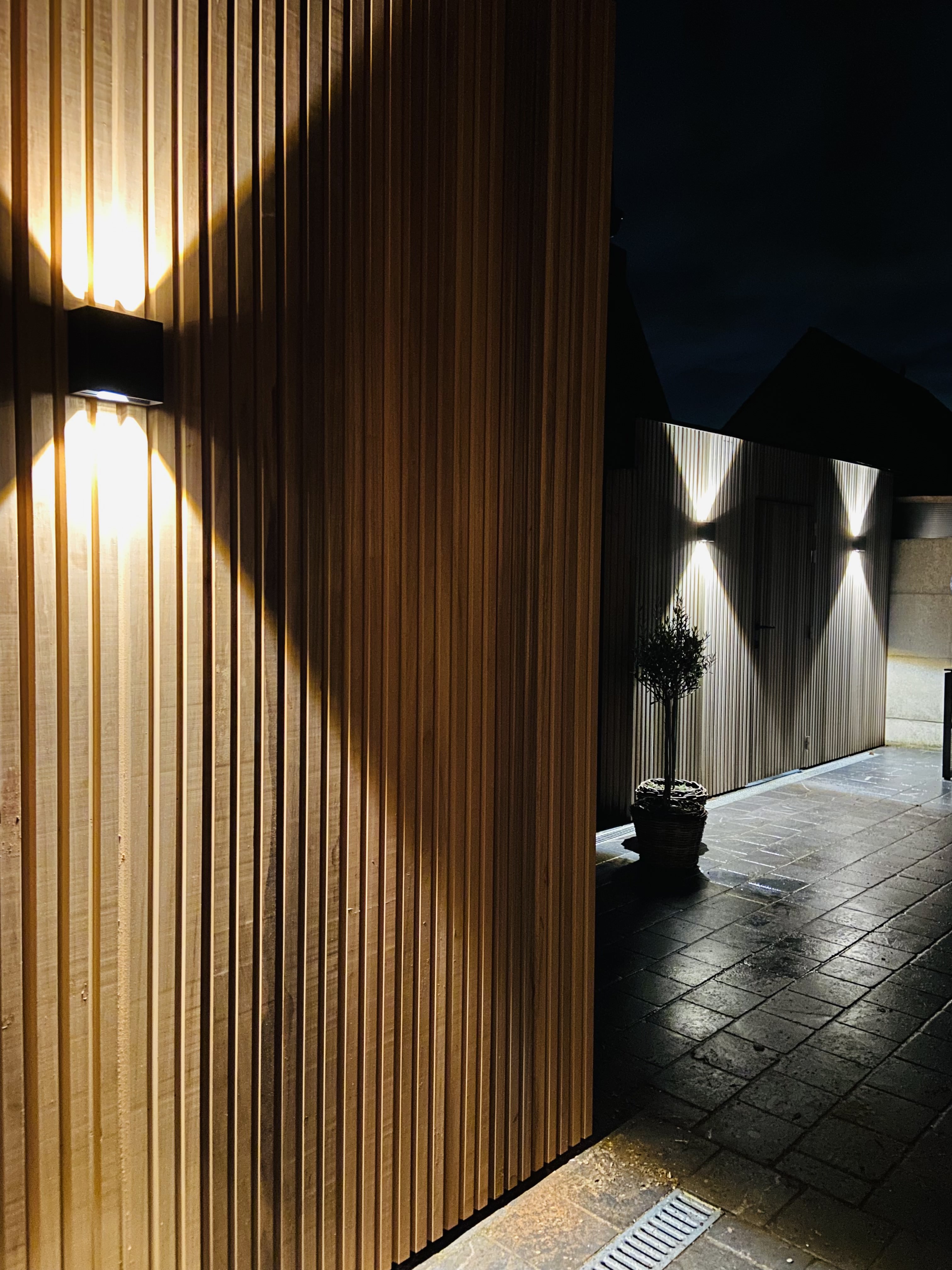 Planken muur